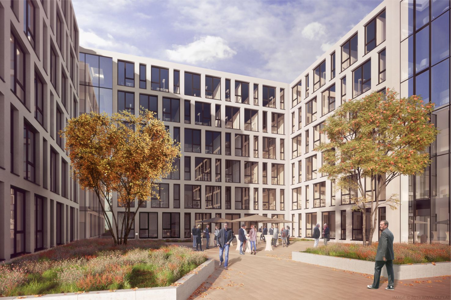 Visualisierung Konzernhaus Albstadtweg.