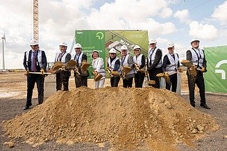Group photo taken during the groundbreaking ceremony