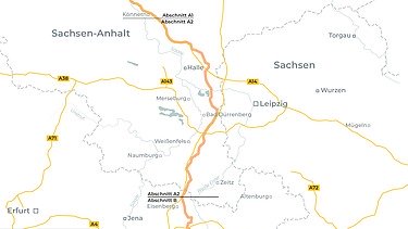 Foto einer Straßenkarte