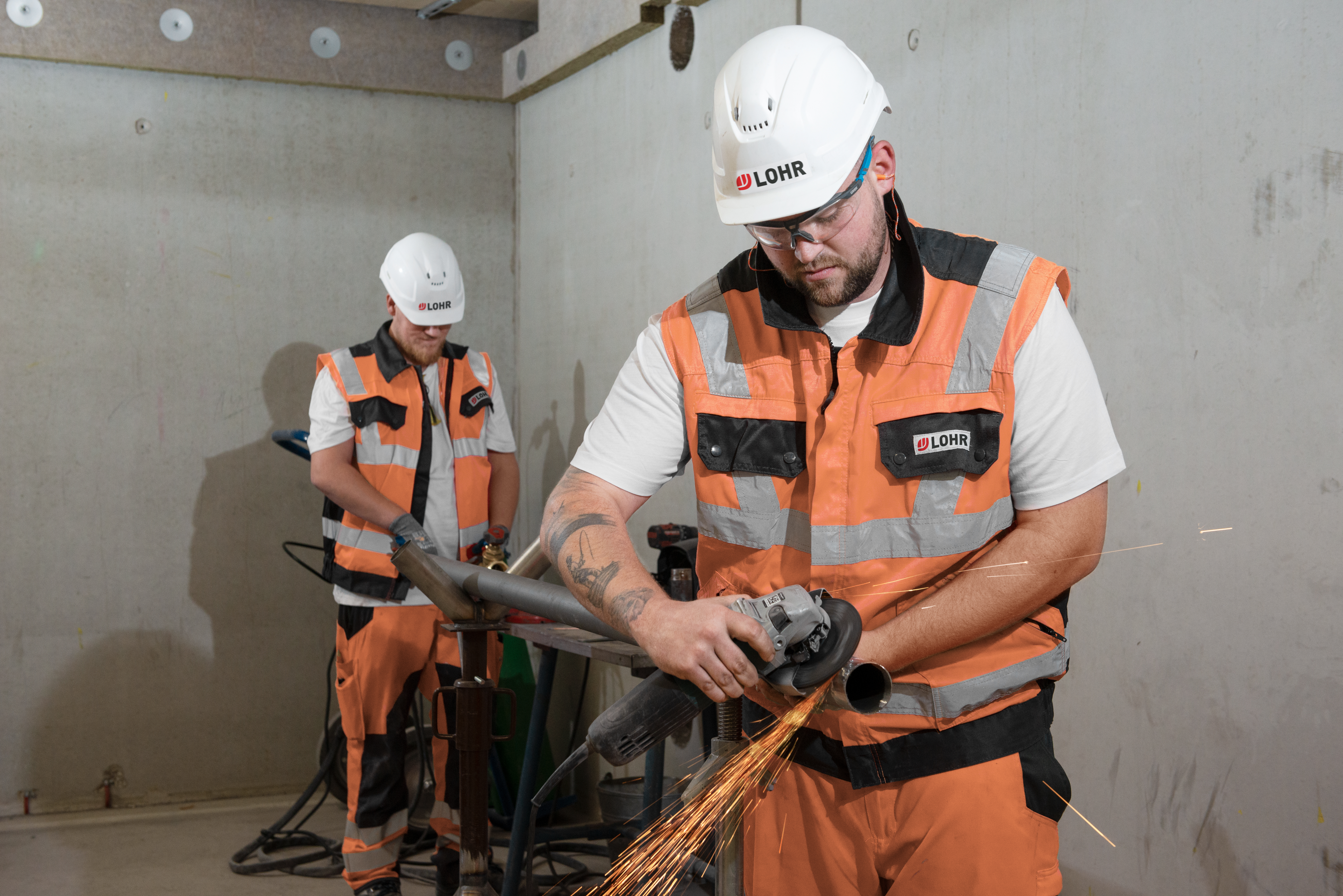 Foto von Arbeiten an der technischen Gebäudeausrüstung