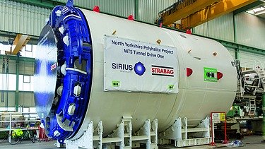 Photo of a tunnel boring machine