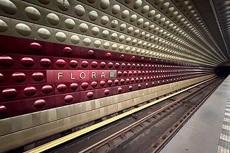 Flora subway station in Prague