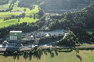 Foto vom Steinbruch in Saalfelden