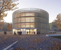 Visualisierung des Haupthaus des Globe Theater.