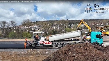 Foto einer Baumaschine