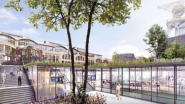 Visualisierung des stillgelegten Kohlebergwerks Wieczorek als Technologie-Hub