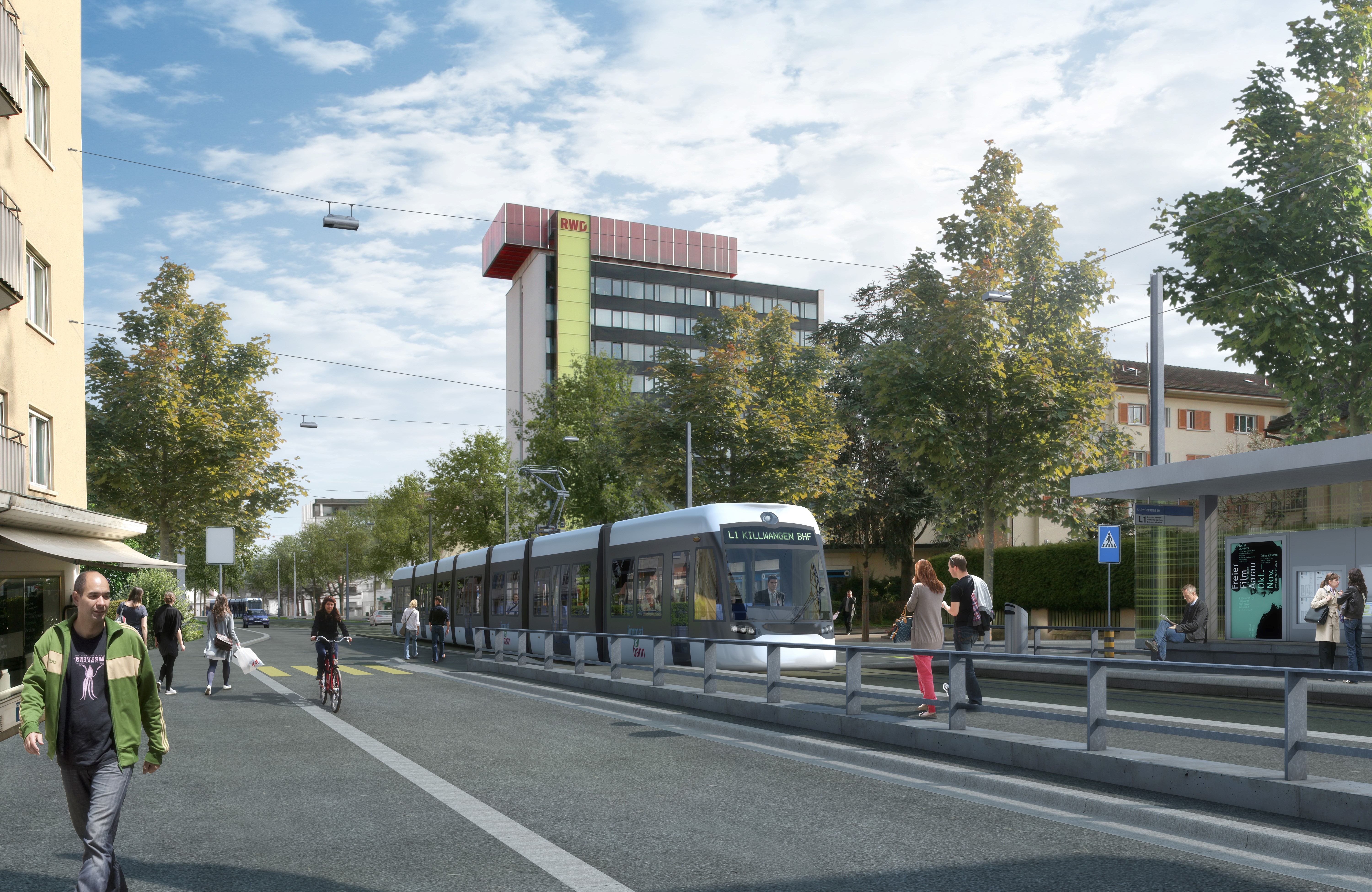 Visualisierung der Limmattalbahn