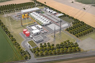 Visualisation of the electrolysis plant