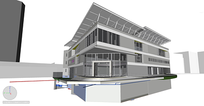 Image of a three-dimensional architectural model