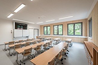 Foto von einem Klassezimmer.