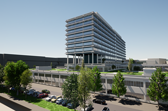 Visualisierung vom Ersatzneubau NA an der Ruhr-Universität in Bochum.