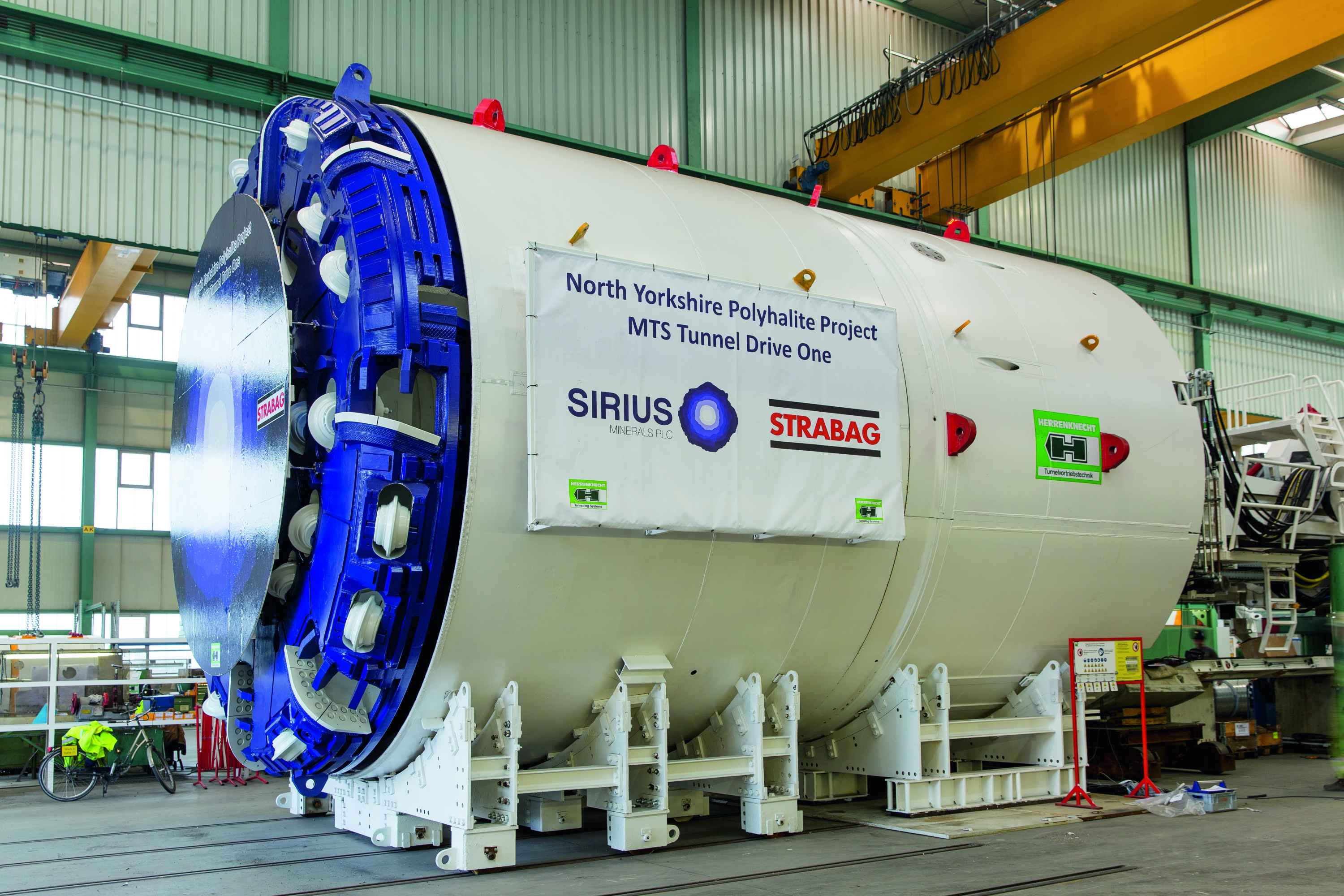 Photo of a tunnel boring machine