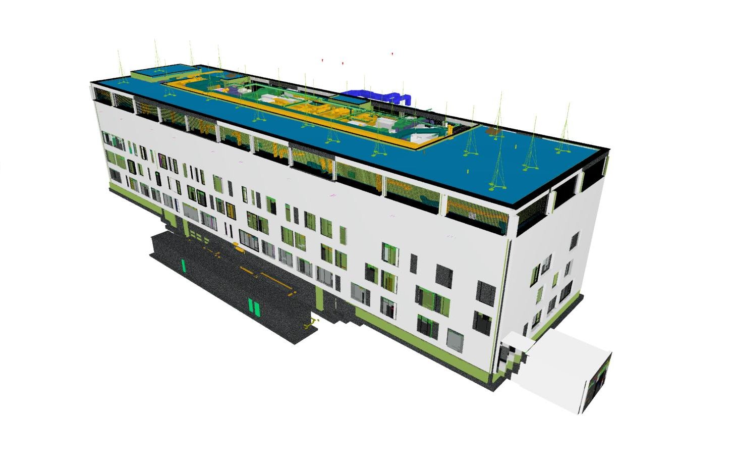 BIM 5D model of the Bielański Hospital