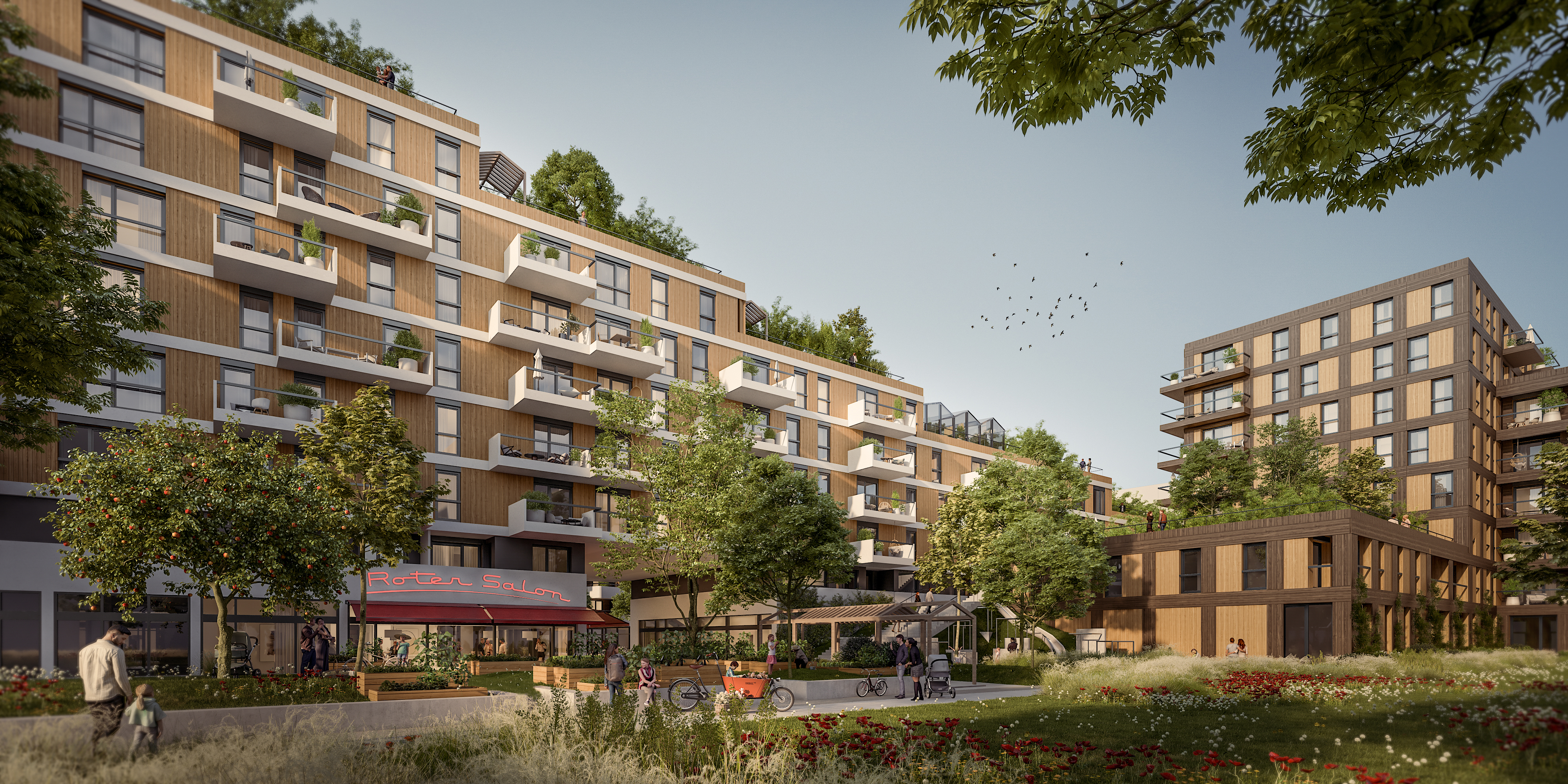 Im 23. Bezirk entsteht im Auftrag der BWSG das Projekt „Im Terrassengarten“ als Teil einer umfassenden Quartiersentwicklung in der Meischlgasse. 