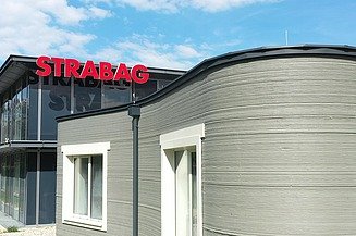 Foto von dem ersten 3D gedruckten Haus Österreichs