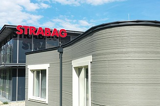 Foto von dem ersten 3D gedruckten Haus Österreichs