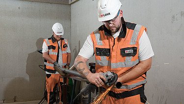 Foto von Arbeiten an der technischen Gebäudeausrüstung