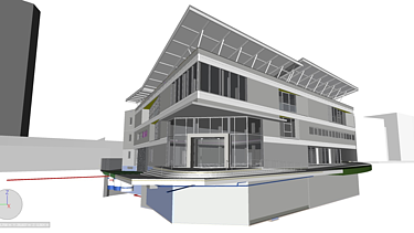 Image of a three-dimensional architectural model