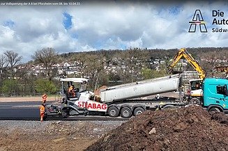 Foto einer Baumaschine