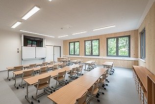 Foto von einem Klassezimmer.