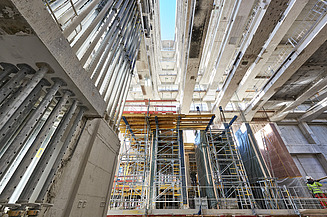 Foto von einer Baustelle im Inneren