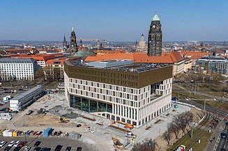 Aerial view Stadtforum Dresden