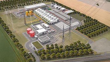 Visualisation of the electrolysis plant