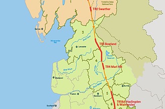 Overview map of major HARP project
