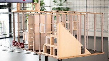 Model von dem Projekt Eco-Box. 