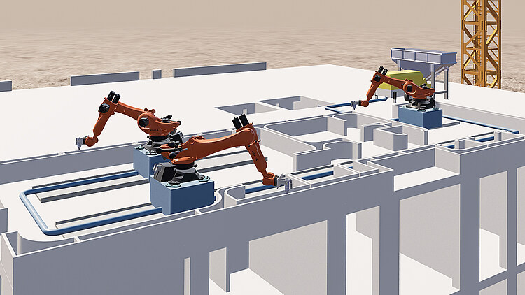 Illustration of a 3D printer in use