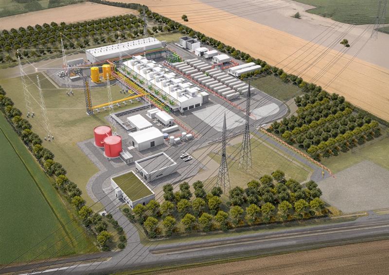Visualisation of the electrolysis plant