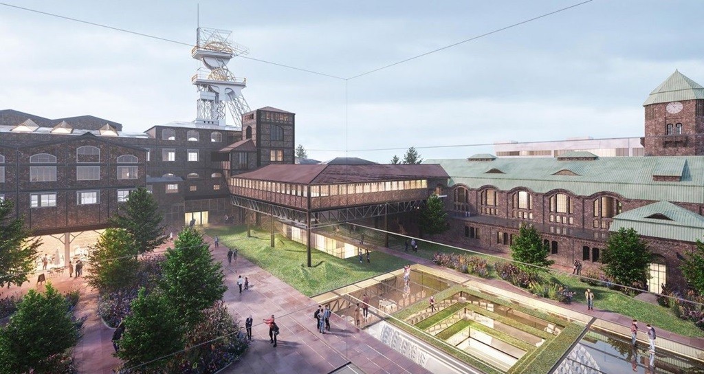 Visualization of the disused Wieczorek coal mine as a technology hub