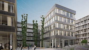 Visualisierung des JobRad Campus Standort Süd.