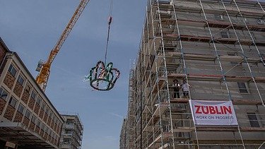 Foto von einer Richtkrone. 